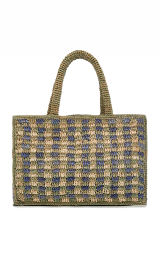 Sunset Raffia Small Tote Bag展示图