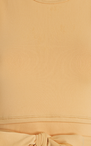 Ballet Tie-Detailed Stretch-Jersey Top展示图