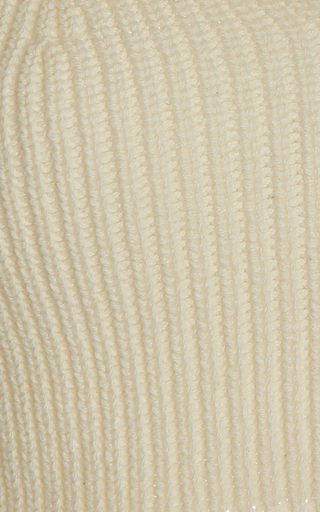 Athena Cropped Ribbed-Knit Cotton-Blend Top展示图