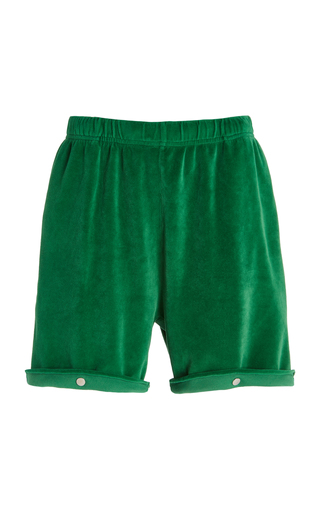 Snap-Front Cotton-Blend Velour Shorts展示图