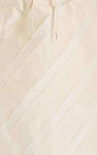 Striped Tafetta Midi Skirt展示图