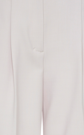 Refreshing Ambition Pleated Crepe Wide-Leg Trousers展示图