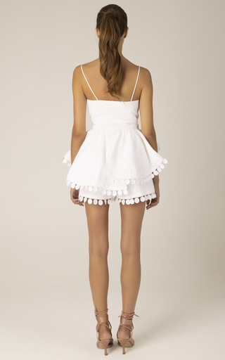 Giorgio Eyelet-Embroidered Wide-Leg Shorts展示图