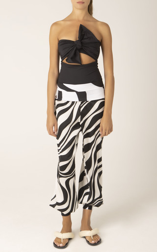 Matera Abstract-Print Silk Wide-Leg Pants展示图