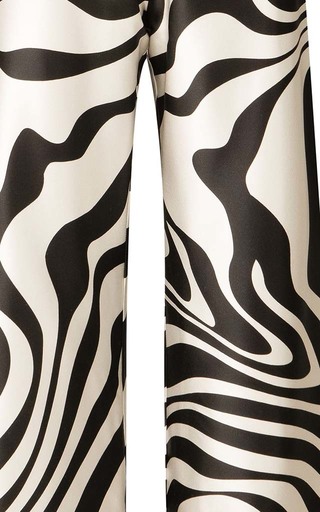 Matera Abstract-Print Silk Wide-Leg Pants展示图