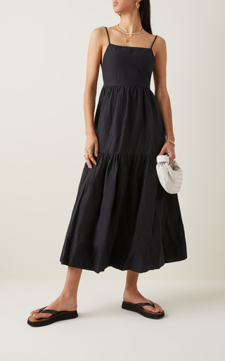 Exclusive Ellie Linen Maxi Dress展示图