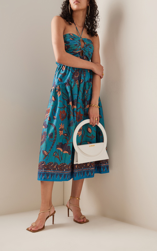 Ella Cotton Printed Midi Dress展示图