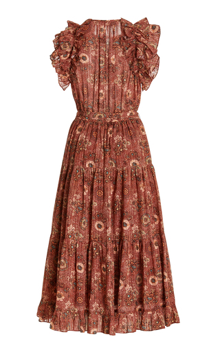 Virginia Cotton-Blend Midi Dress展示图