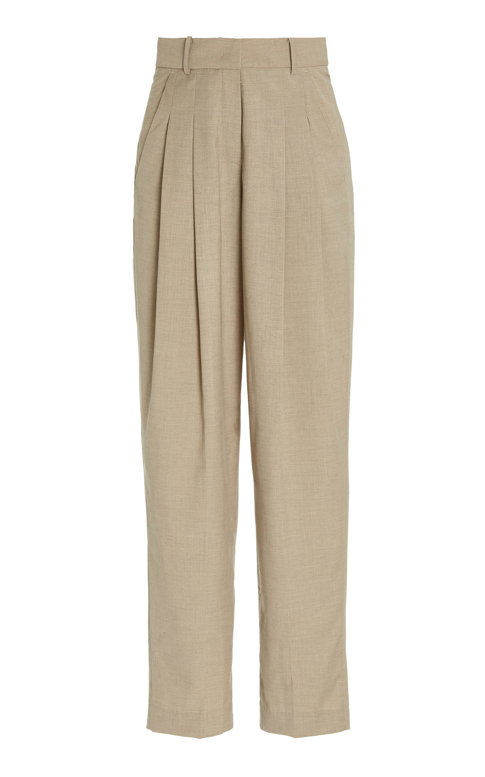 Gelso Pleated Suiting Wide-Leg Trousers