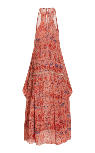 Angelia Printed Silk Maxi Dress展示图