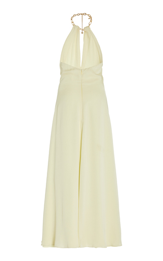 Leoni Draped Textured Crepe Maxi Dress展示图