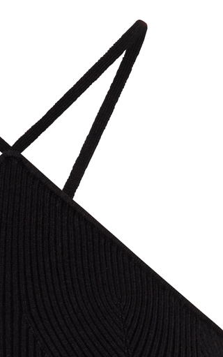 Solange Ribbed-Knit Halter Top展示图