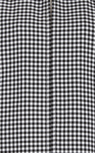 Gingham Virgin Wool Zip-Up Jacket展示图