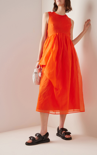 Fang Cotton Midi Dress展示图