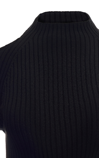 Cutout Ribbed-Knitted Top展示图