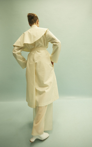 Layered-Effect Cotton-Blend Trench Coat展示图