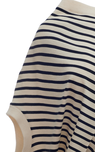 Asymmetric Striped Organic Cotton Top展示图