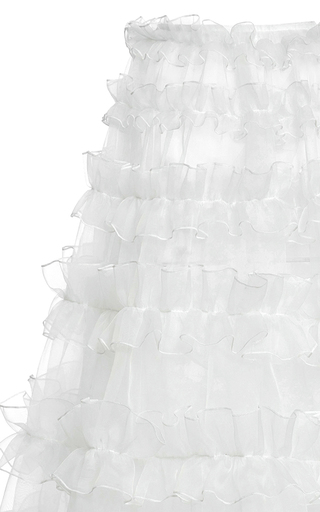 Ruffled Tulle Maxi Skirt展示图