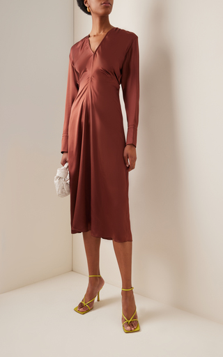 Silk Satin Midi Dress展示图