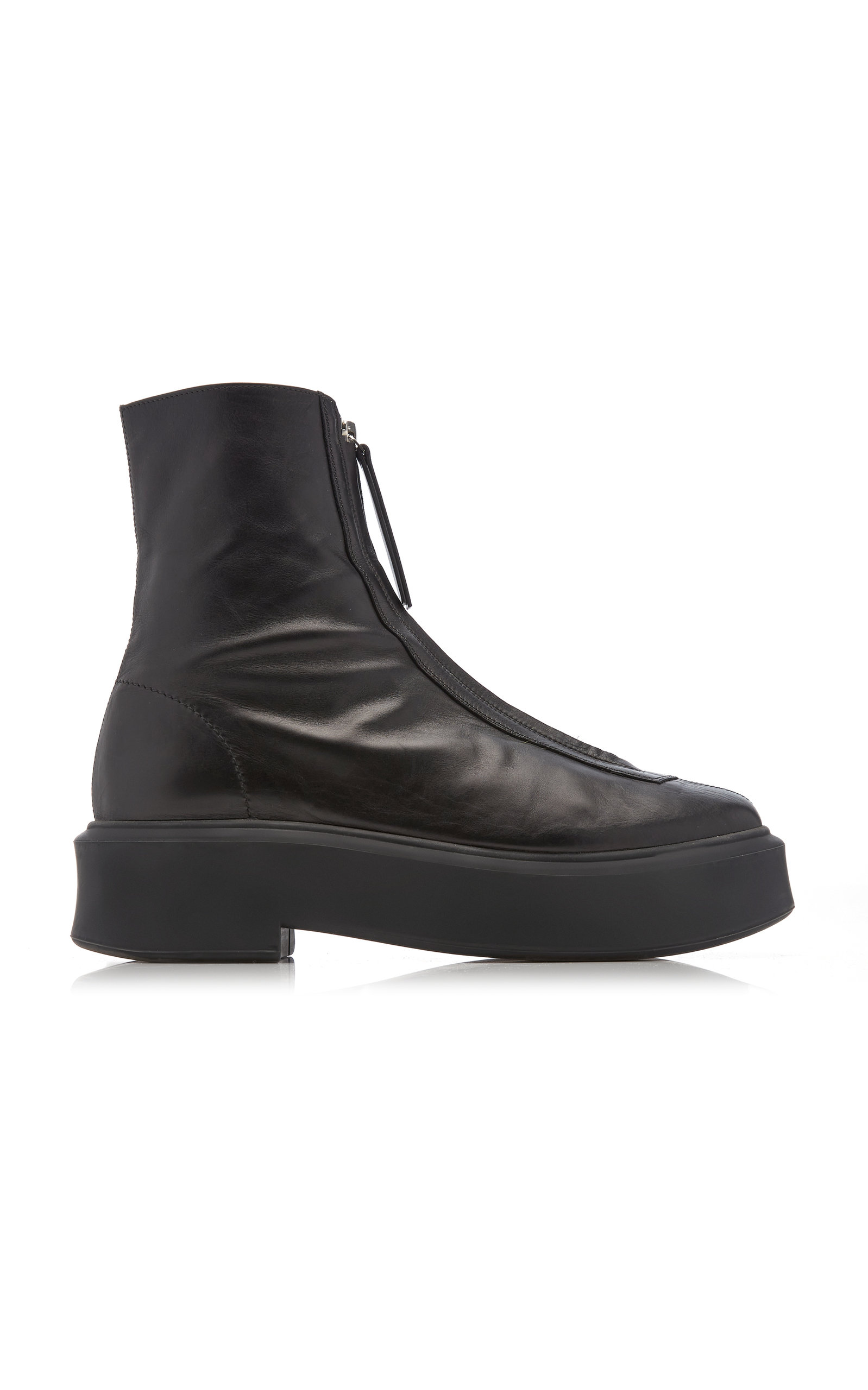 The Row Zipped Boot 1 In Black