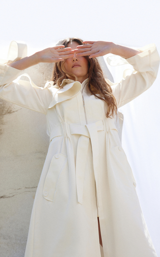 Thatcher Belted Cotton-Blend Trench Coat展示图