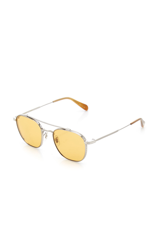 Mandeville Round-Frame Metal Sunglasses展示图