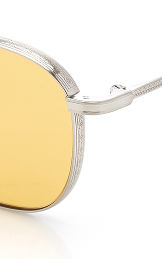 Mandeville Round-Frame Metal Sunglasses展示图