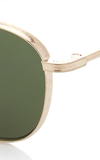 Mandeville Round-Frame Metal Sunglasses展示图