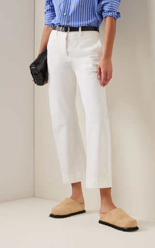 Tomboy Stretch-Cotton Straight-Leg Pants展示图