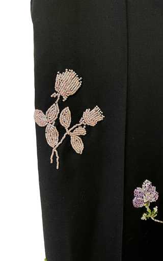 Bead-Embroidered Wool-Blend Trousers展示图