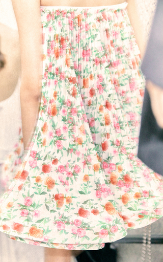 Pleated Printed Crepe Strapless Mini Dress展示图