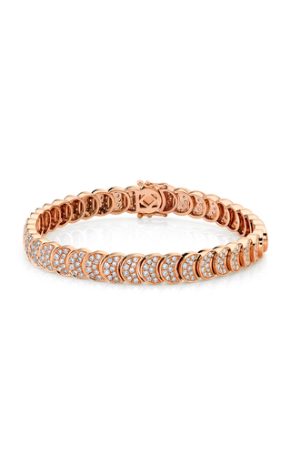 18K Gold Diamond Luna Bracelet展示图