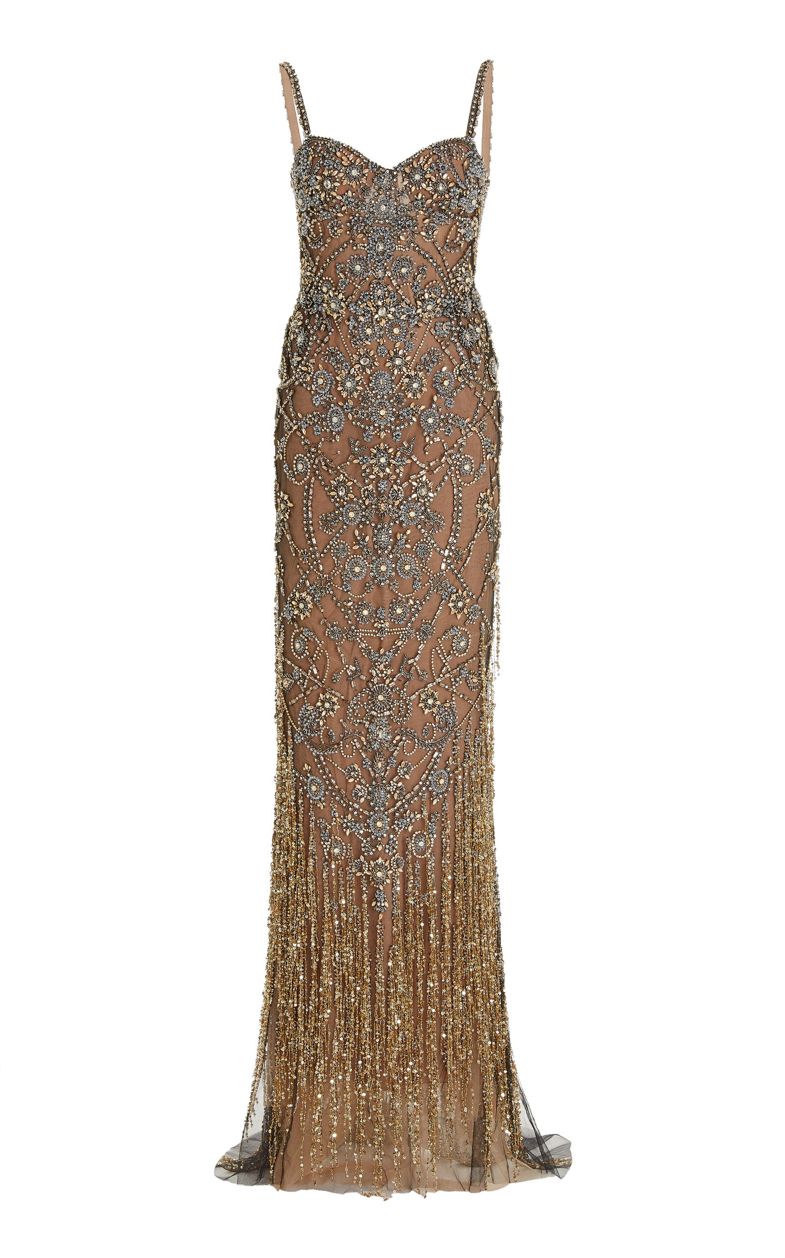 Marchesa Women's Sequin And Crystal-embroidered Tulle Gown In Black ...