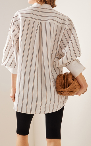 Aglaja Striped Linen-Blend Shirt展示图