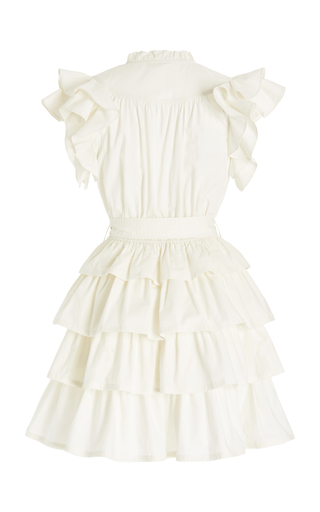 Lulua Ruffled Cotton Mini Dress展示图