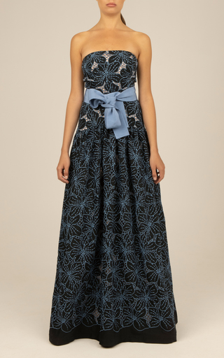 Simone Embroidered Cotton Maxi Dress展示图