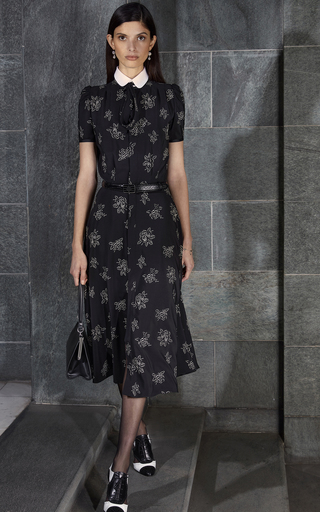 Emeline Silk Midi Dress展示图