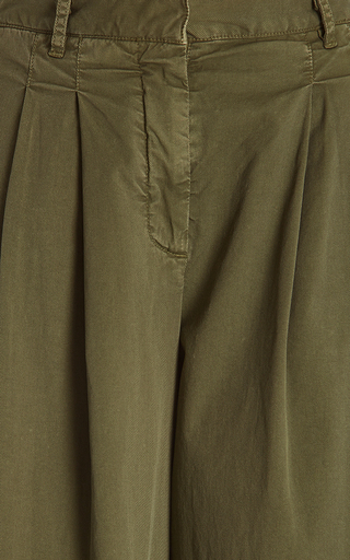 Dillon Pleated Cotton Wide-Leg Pants展示图