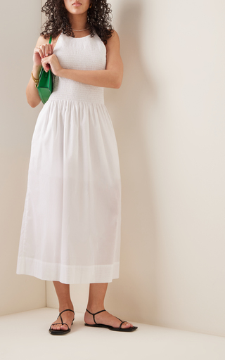 Soleil Open-Back Cotton Maxi Dress展示图