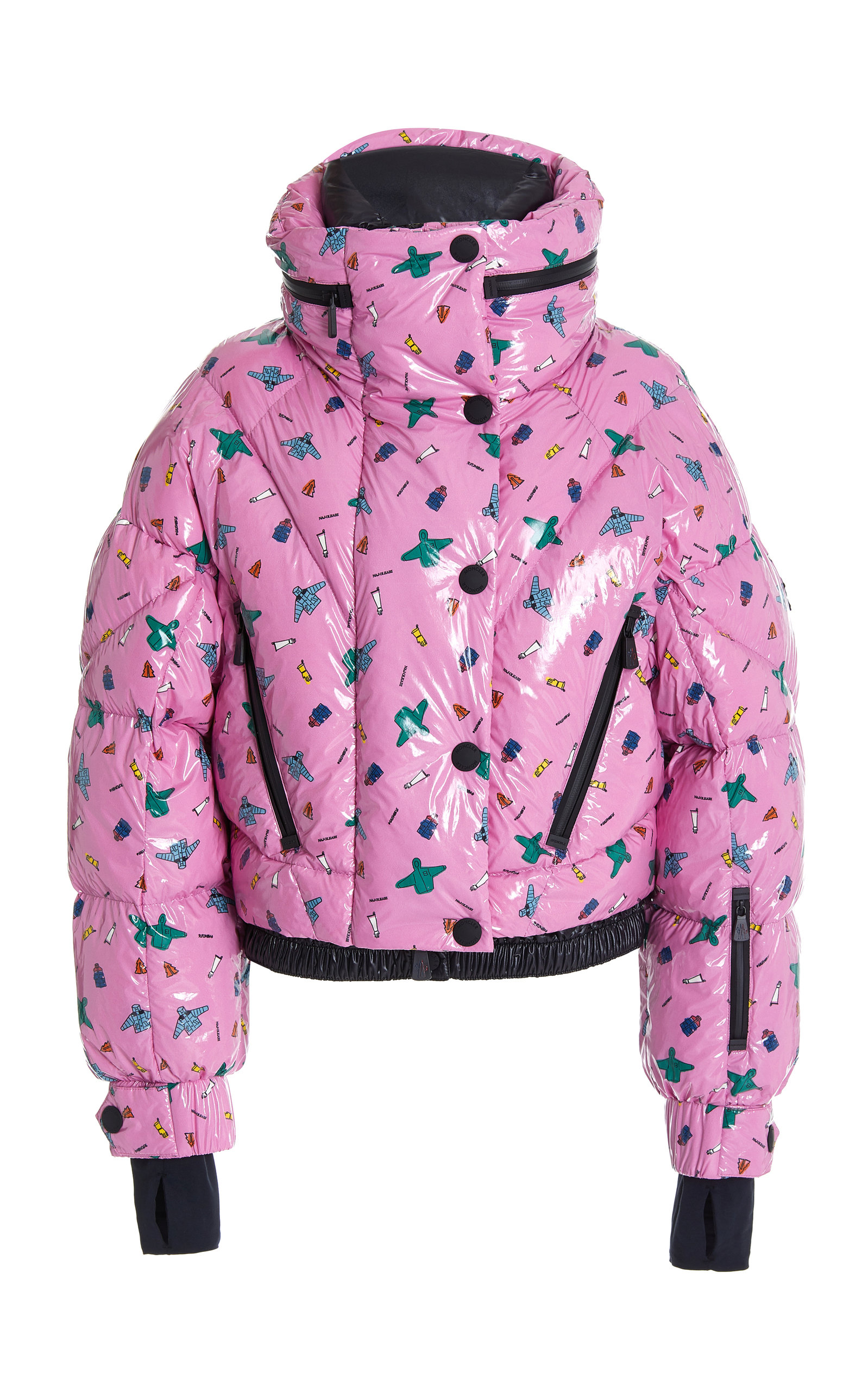 Pumel Printed Short Down Jacket