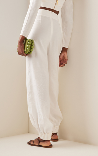 Raimondo Twist-Front Crepe Wide-Leg Pants展示图