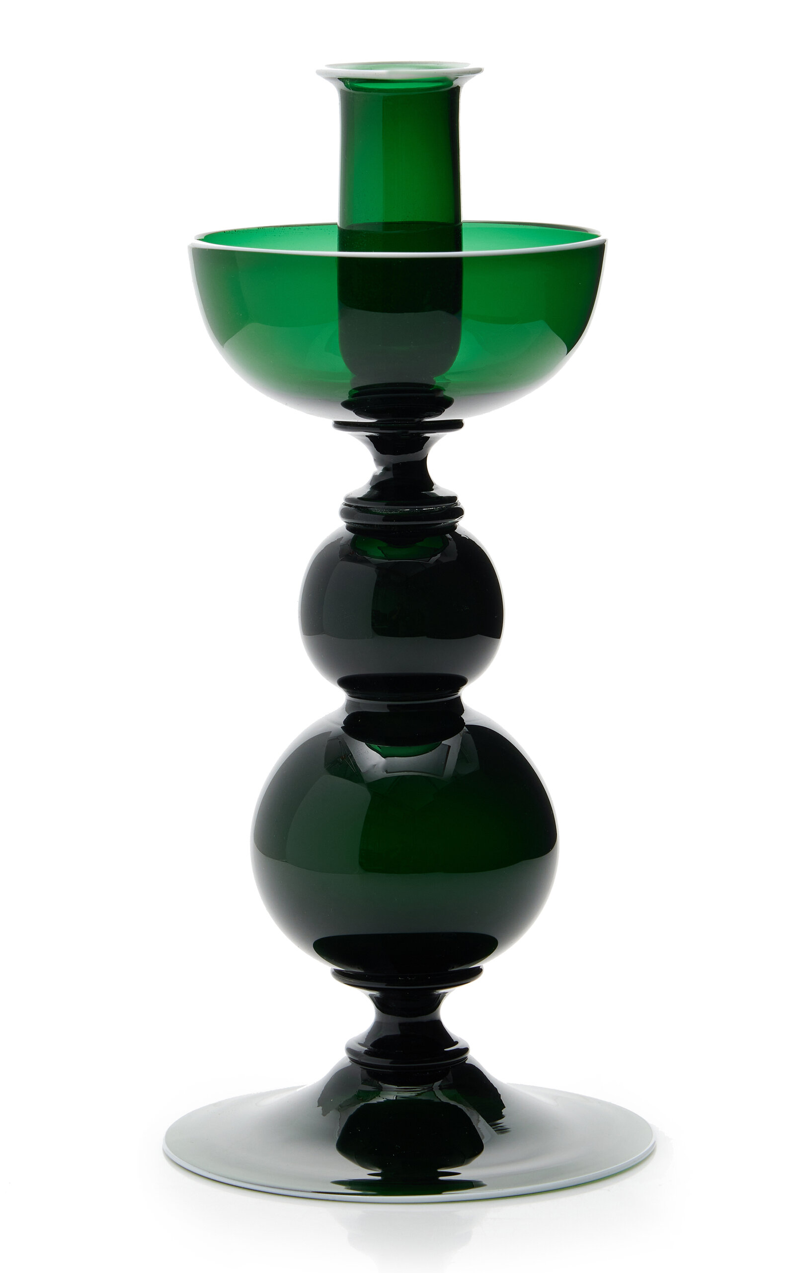 Moda Domus Short Glass In Grey,dark Green