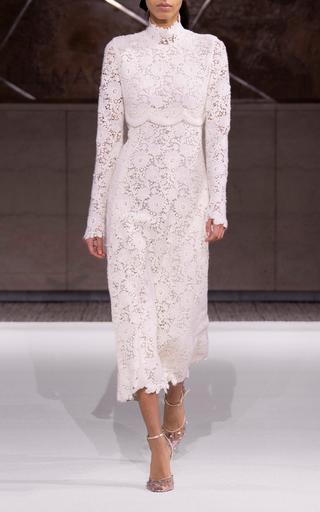 Wool Macrame Midi Dress展示图