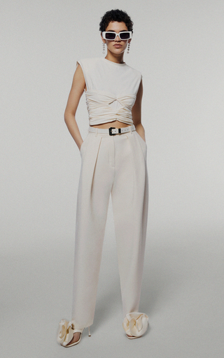 Draped Cropped Top展示图