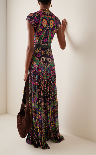 Floral-Print Jersey Maxi Dress展示图