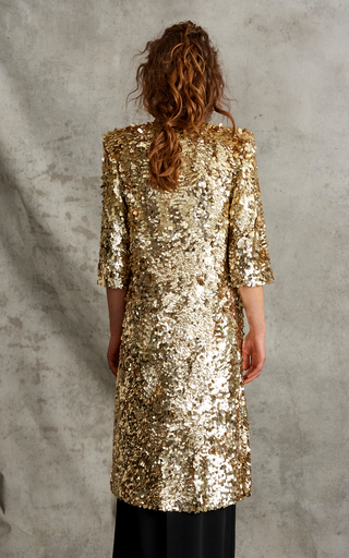 Gold Dust Embellished Long Jacket展示图