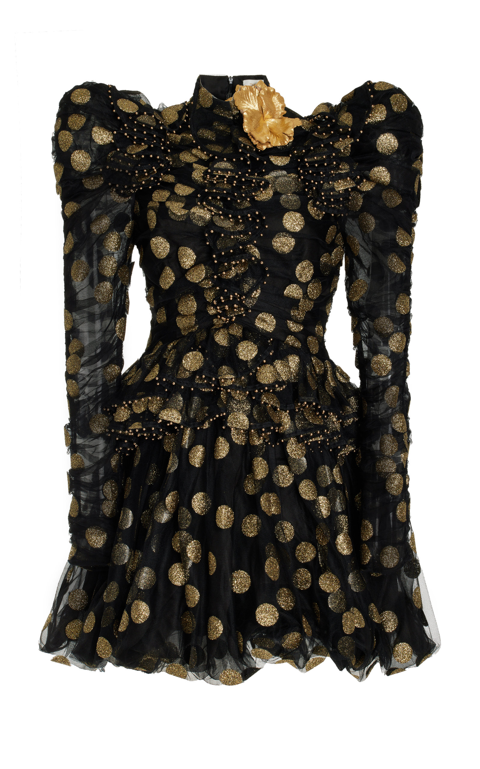 Zimmermann Women's Celestial Confetti-print Tulle Mini Dress In Black ...