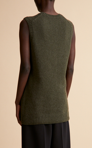 Farah Sleeveless Cashmere Sweater展示图