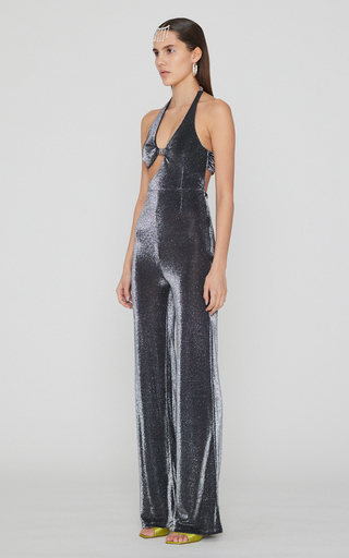 Cutout Metallic Jersey Jumpsuit展示图