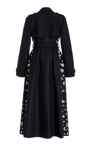 Berlin Embroidered Wool Trench Coat展示图